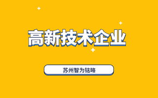苏州企业服务公司 高新技术企业政策助力企业创新发展